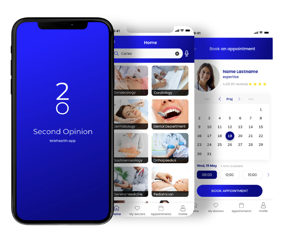 Second Opinion telehealth app preview