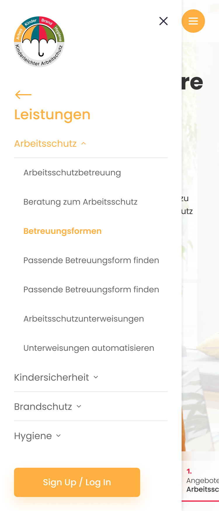 Mobile-first page design