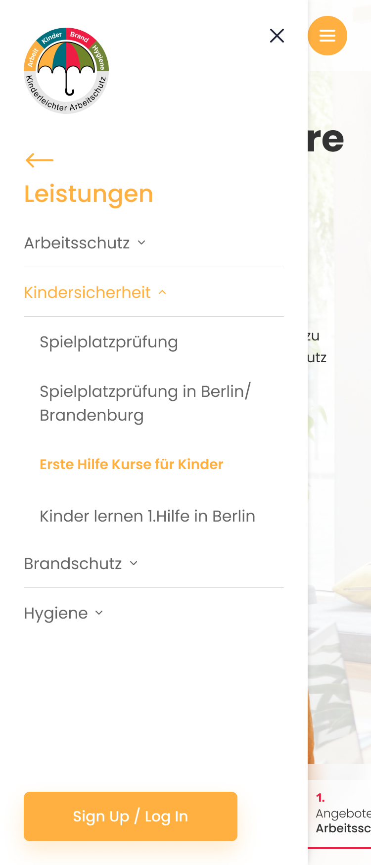 Mobile-first page design