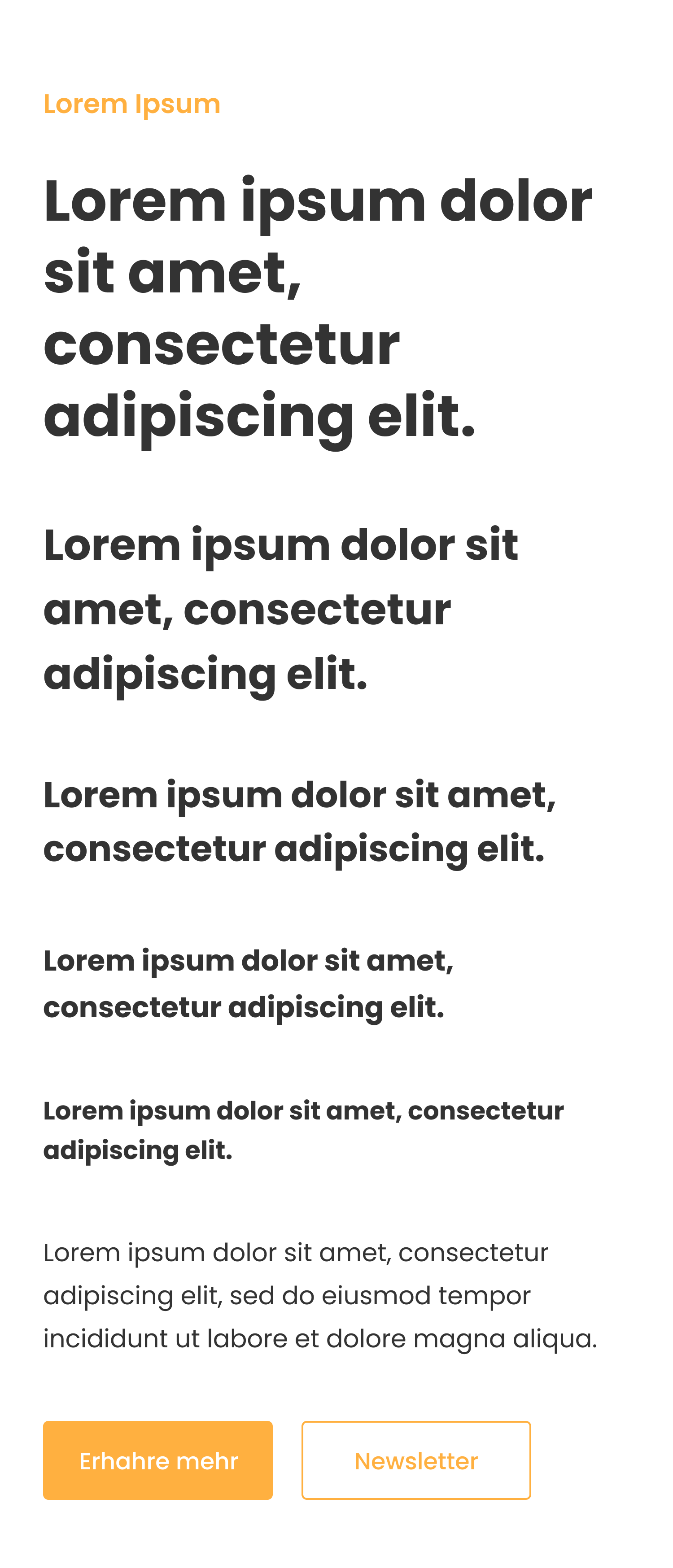 Mobile-first page design