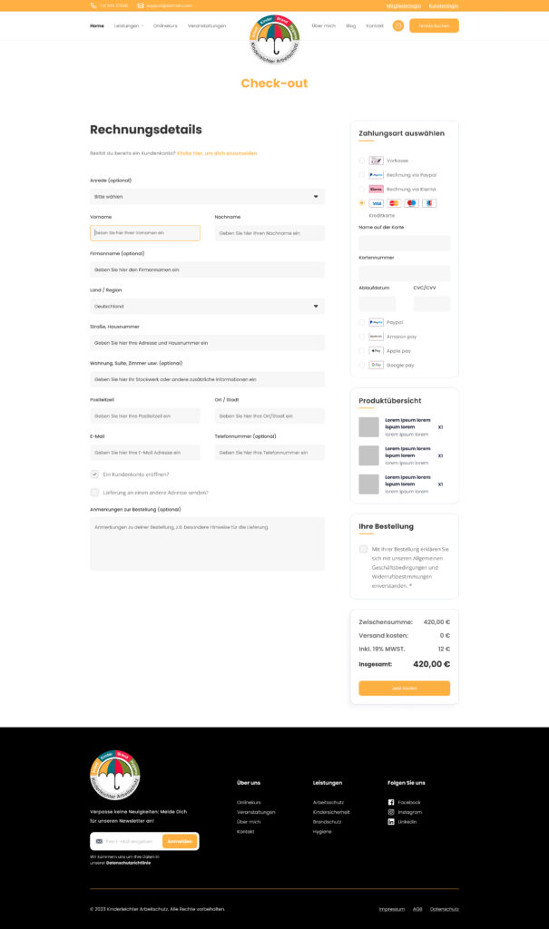 WooCommerce e-commerce design