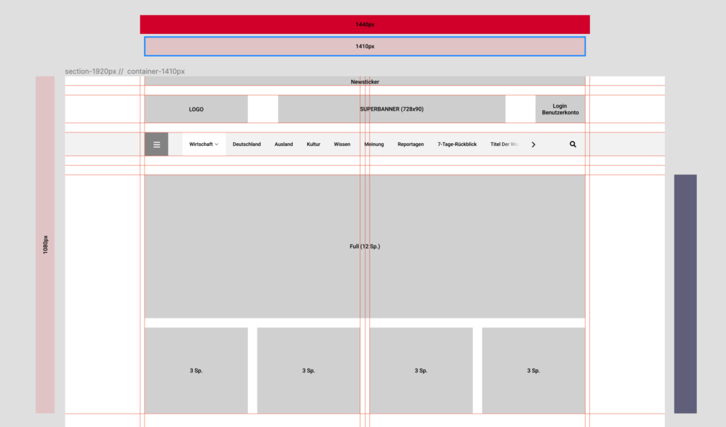 Low-fidelity wireframe